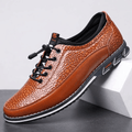 Maynard Casual Leather Sneakers – Water Resistant Cushioned Everyday Walking Shoes