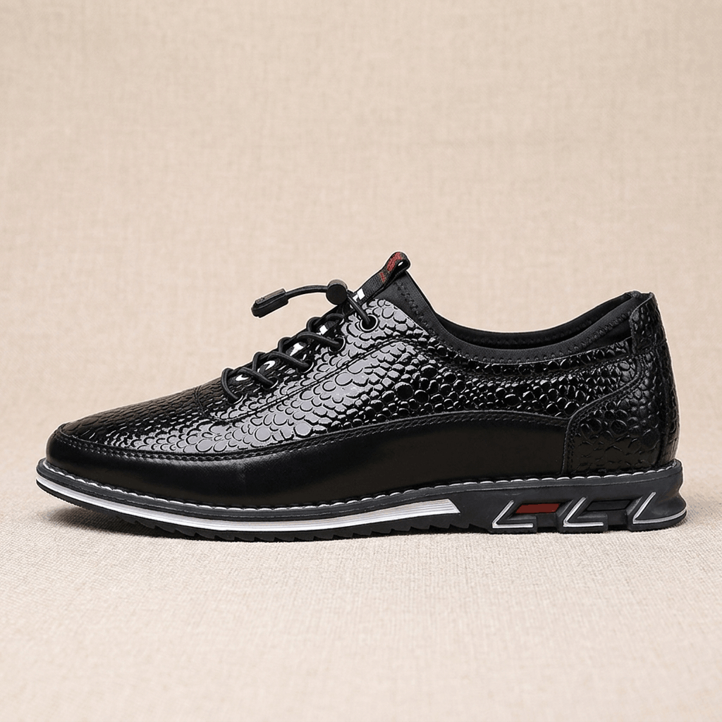 Maynard Casual Leather Sneakers – Water Resistant Cushioned Everyday Walking Shoes
