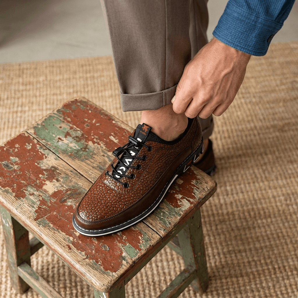 Maynard Casual Leather Sneakers – Water Resistant Cushioned Everyday Walking Shoes