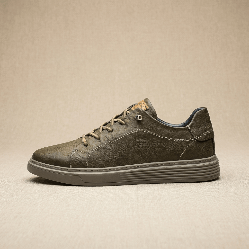 Melvin Italian Leather Sneakers – Cushioned Classic Everyday Shoes
