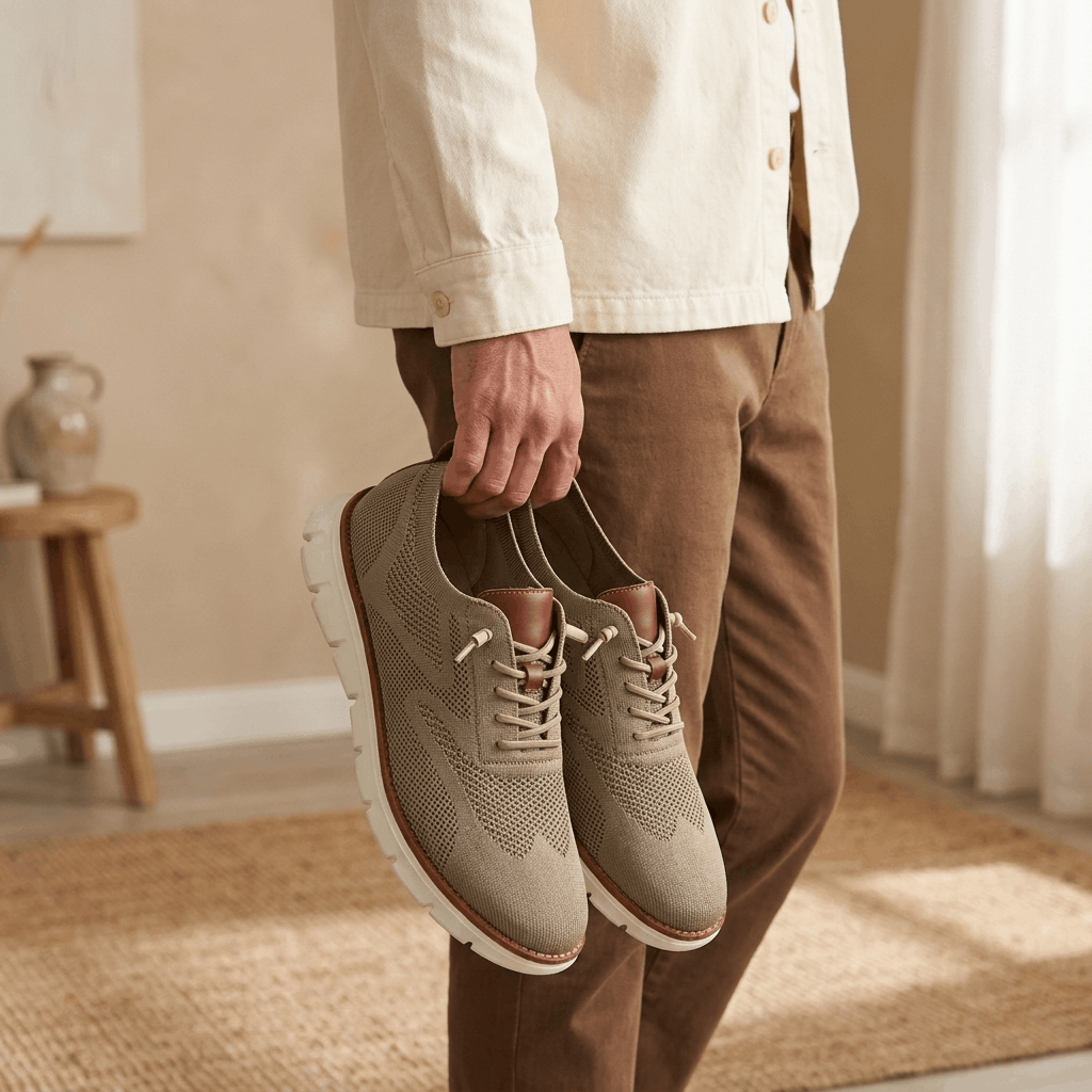Henry Lightweight Knit Dress Sneakers – Cushioned Business Casual Walking Shoes