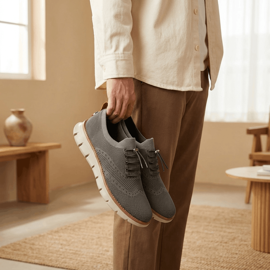 Henry Lightweight Knit Dress Sneakers – Cushioned Business Casual Walking Shoes
