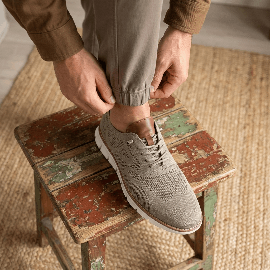 Henry Lightweight Knit Dress Sneakers – Cushioned Business Casual Walking Shoes
