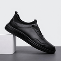 Lester Casual Leather Sneakers – Lightweight Comfort Business Walking Shoes
