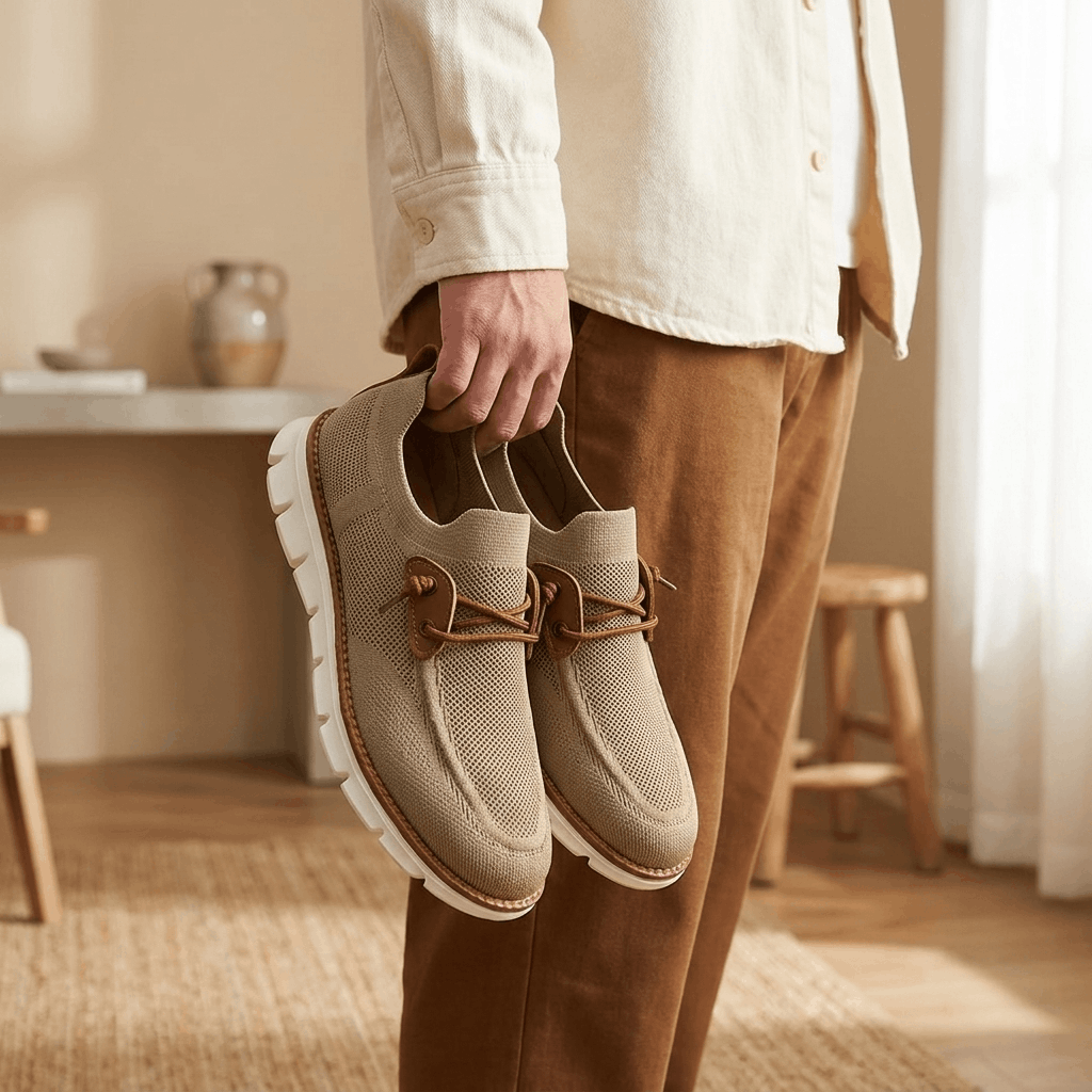 Emil Lightweight Knit Sneakers – Cushioned Breathable Walking Shoes