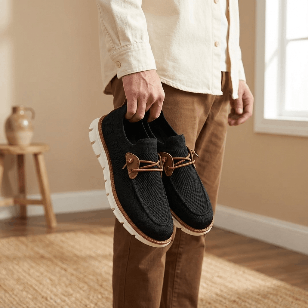 Emil Lightweight Knit Sneakers – Cushioned Breathable Walking Shoes