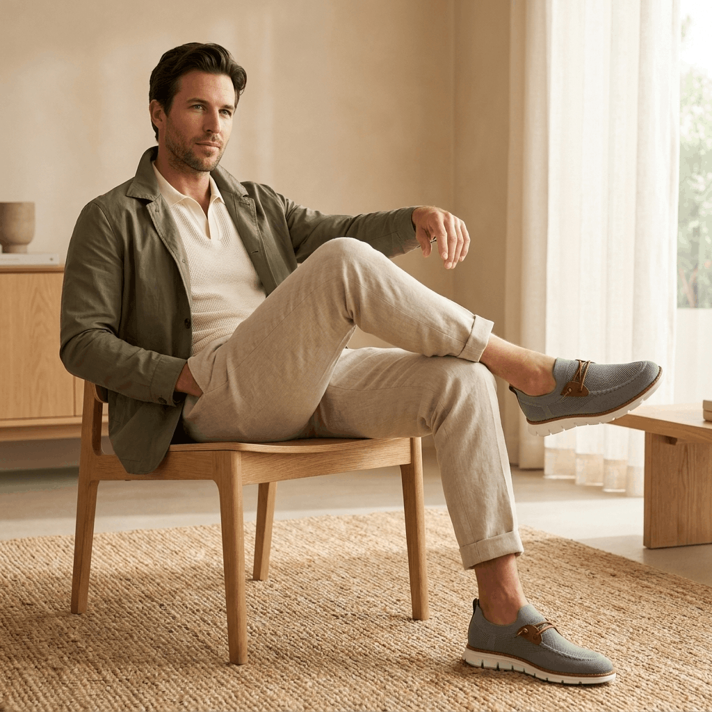 Emil Lightweight Knit Sneakers – Cushioned Breathable Walking Shoes