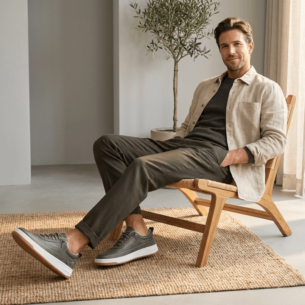 Jordan Genuine Leather Sneakers – Cushioned Classic Everyday Shoes