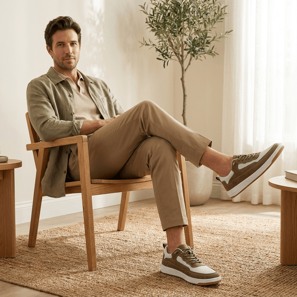 Jordan Genuine Leather Sneakers – Cushioned Classic Everyday Shoes