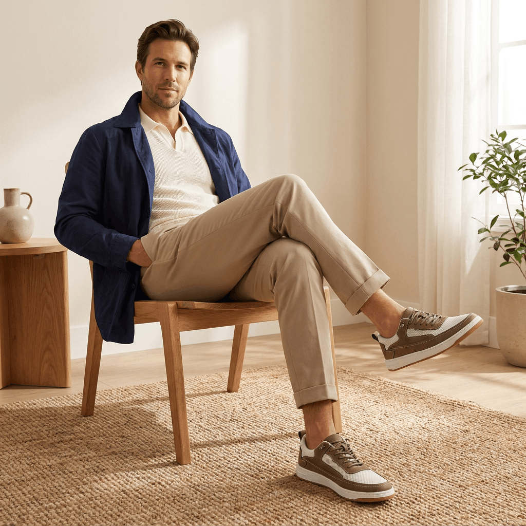Jordan Genuine Leather Sneakers – Cushioned Classic Everyday Shoes