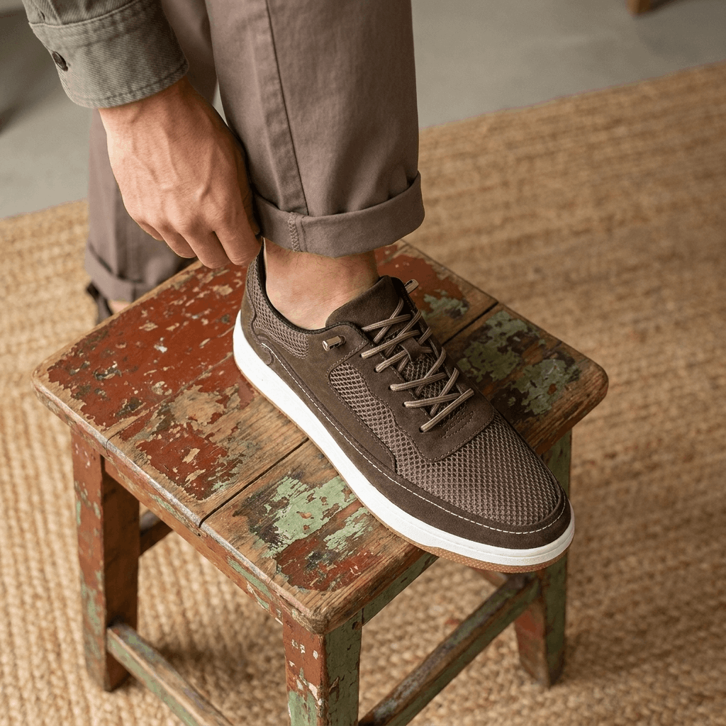 Jordan Genuine Leather Sneakers – Cushioned Classic Everyday Shoes