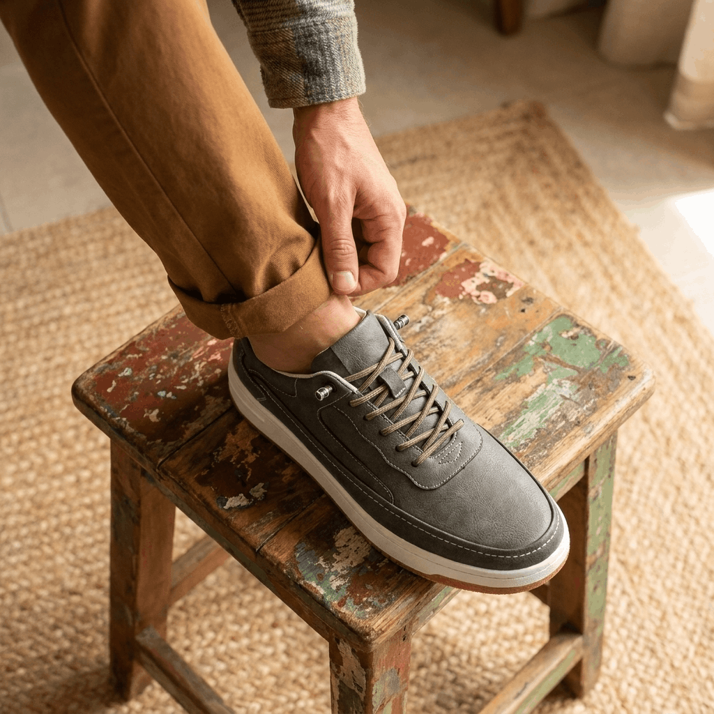 Jordan Genuine Leather Sneakers – Cushioned Classic Everyday Shoes