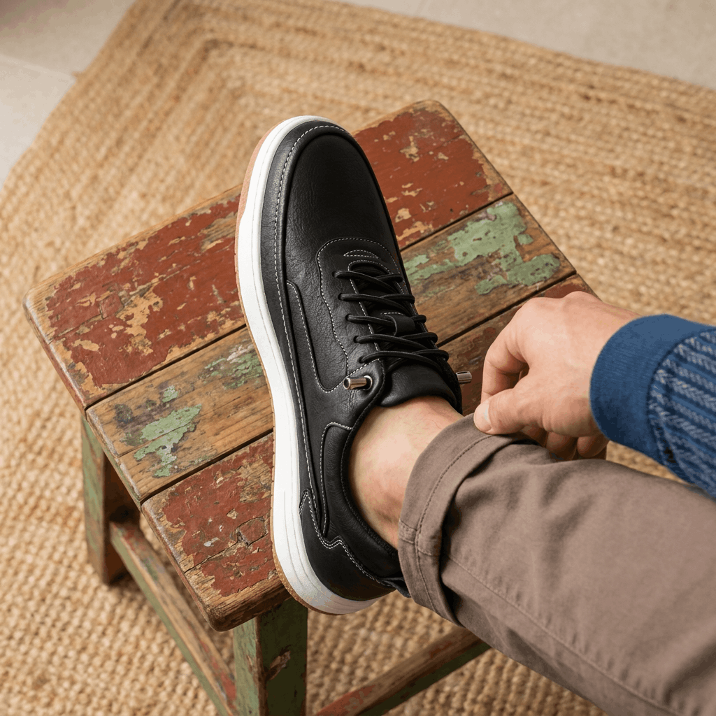 Jordan Genuine Leather Sneakers – Cushioned Classic Everyday Shoes