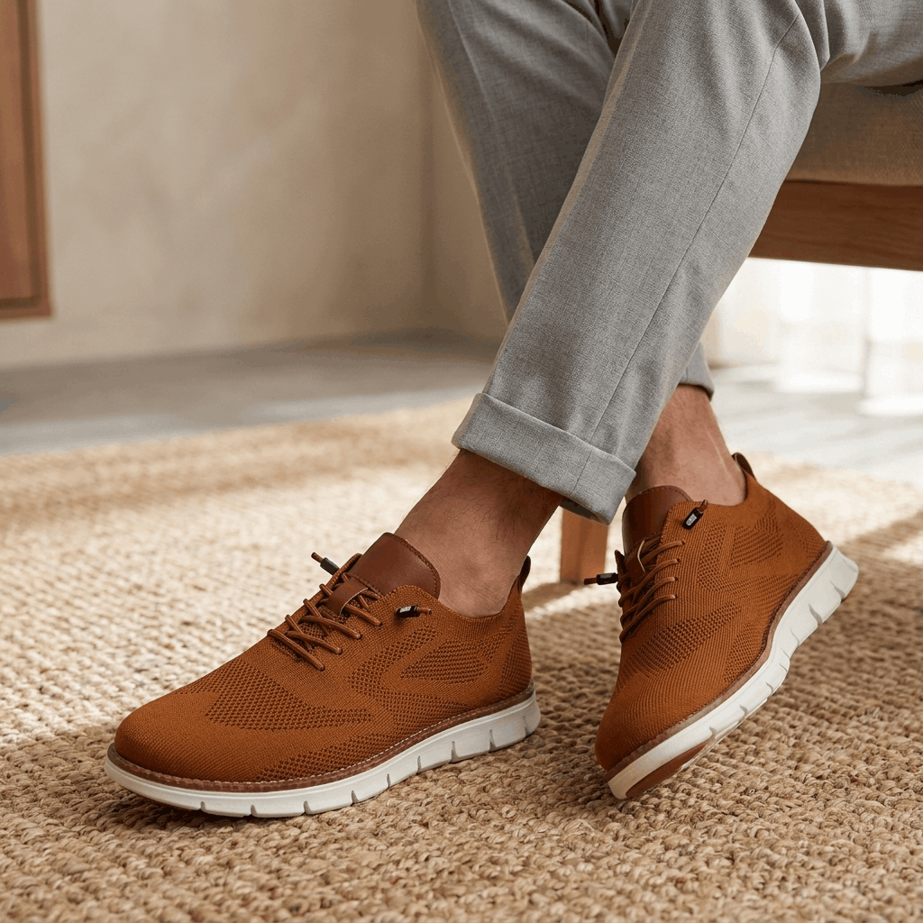 Henry Lightweight Knit Dress Sneakers – Cushioned Business Casual Walking Shoes