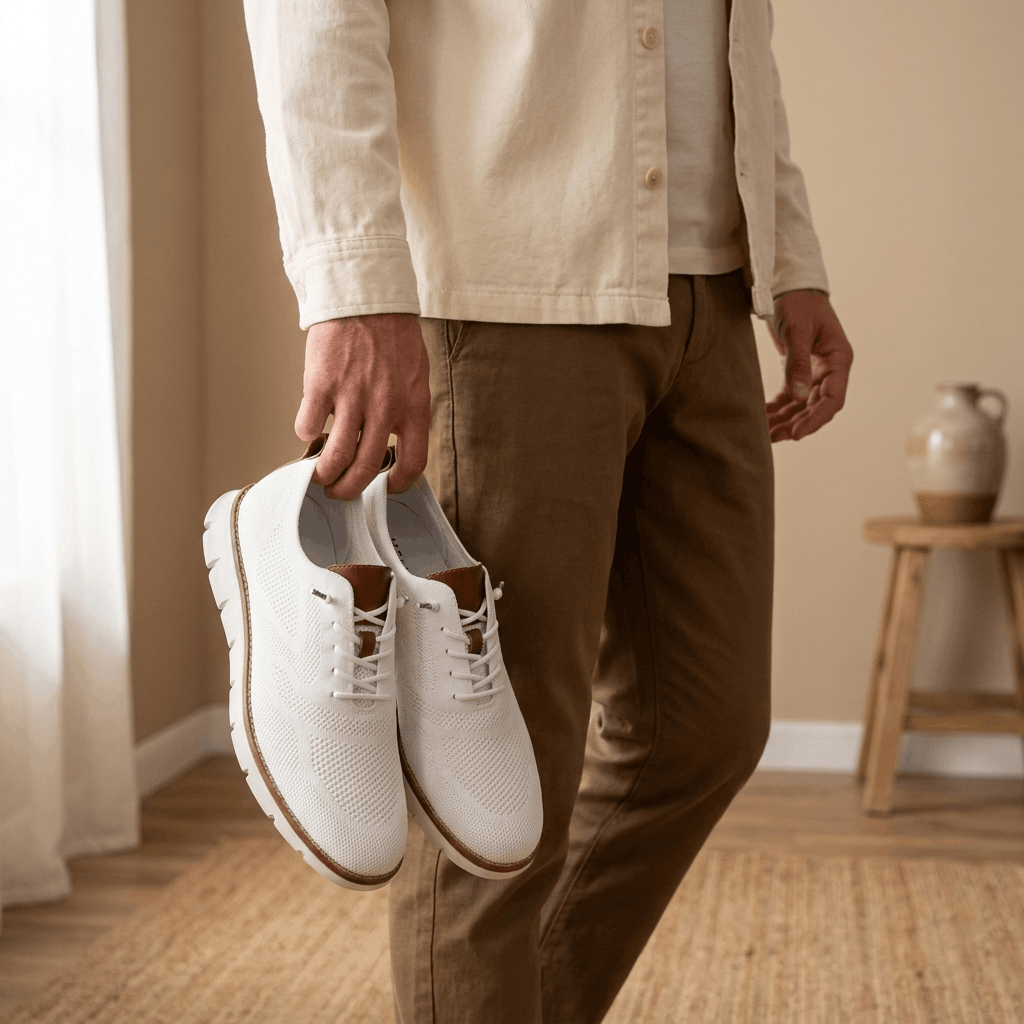 Henry Lightweight Knit Dress Sneakers – Cushioned Business Casual Walking Shoes