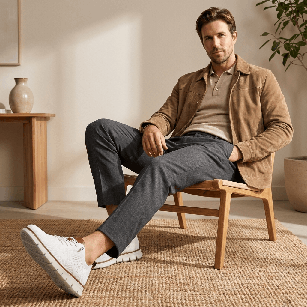 Henry Lightweight Knit Dress Sneakers – Cushioned Business Casual Walking Shoes