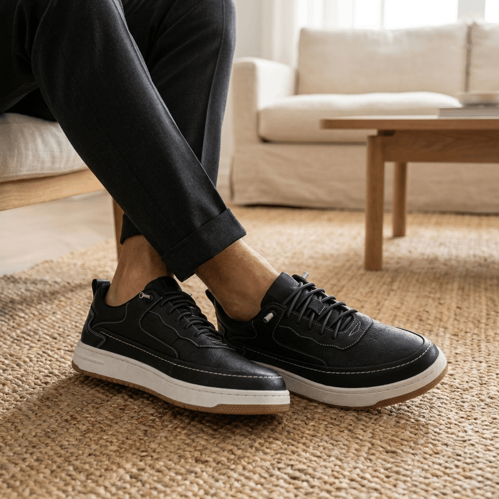 Jordan Genuine Leather Sneakers – Cushioned Classic Everyday Shoes