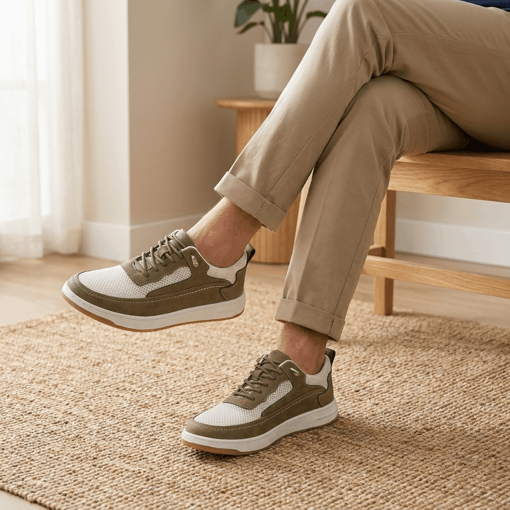 Jordan Genuine Leather Sneakers – Cushioned Classic Everyday Shoes