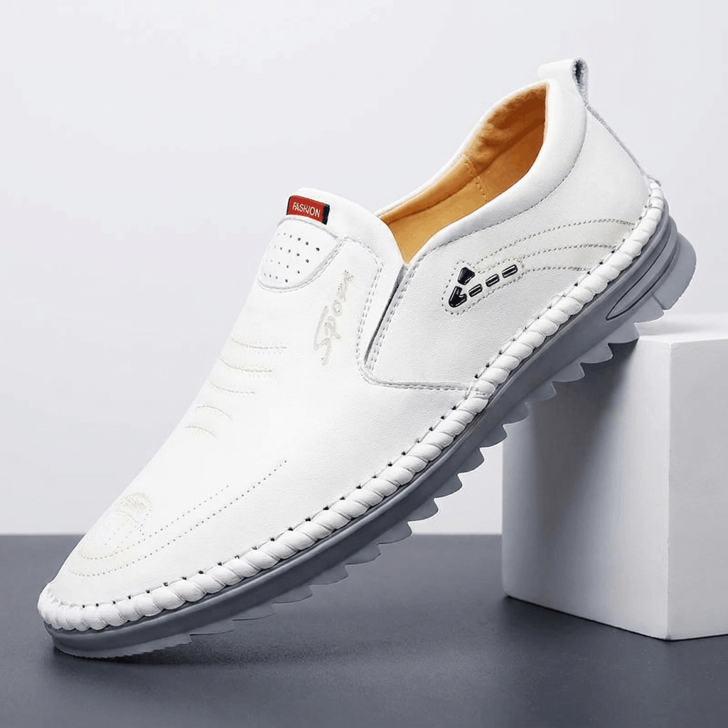 Vincent Casual Leather Loafers – Comfortable Everyday Slip-On Shoes
