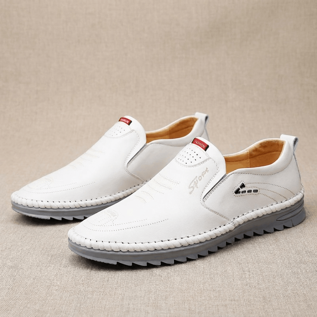 Vincent Casual Leather Loafers – Comfortable Everyday Slip-On Shoes