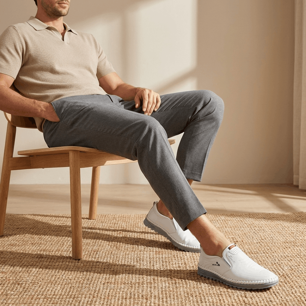 Vincent Casual Leather Loafers – Comfortable Everyday Slip-On Shoes