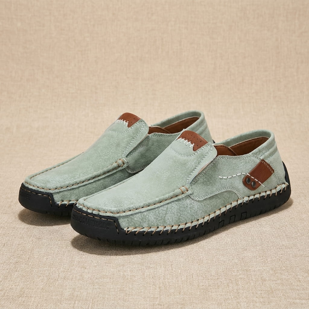 Robin Casual Leather Slip-On Shoes – Comfortable Non-Slip Everyday Footwear