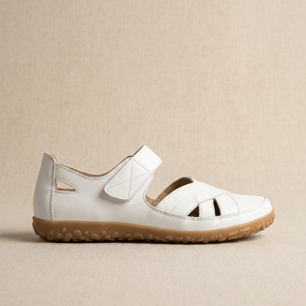 Florence Leather Comfort Sandals – Adjustable Lightweight Everyday Shoes