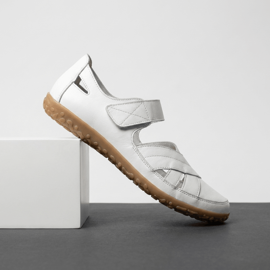 Florence Leather Comfort Sandals – Adjustable Lightweight Everyday Shoes