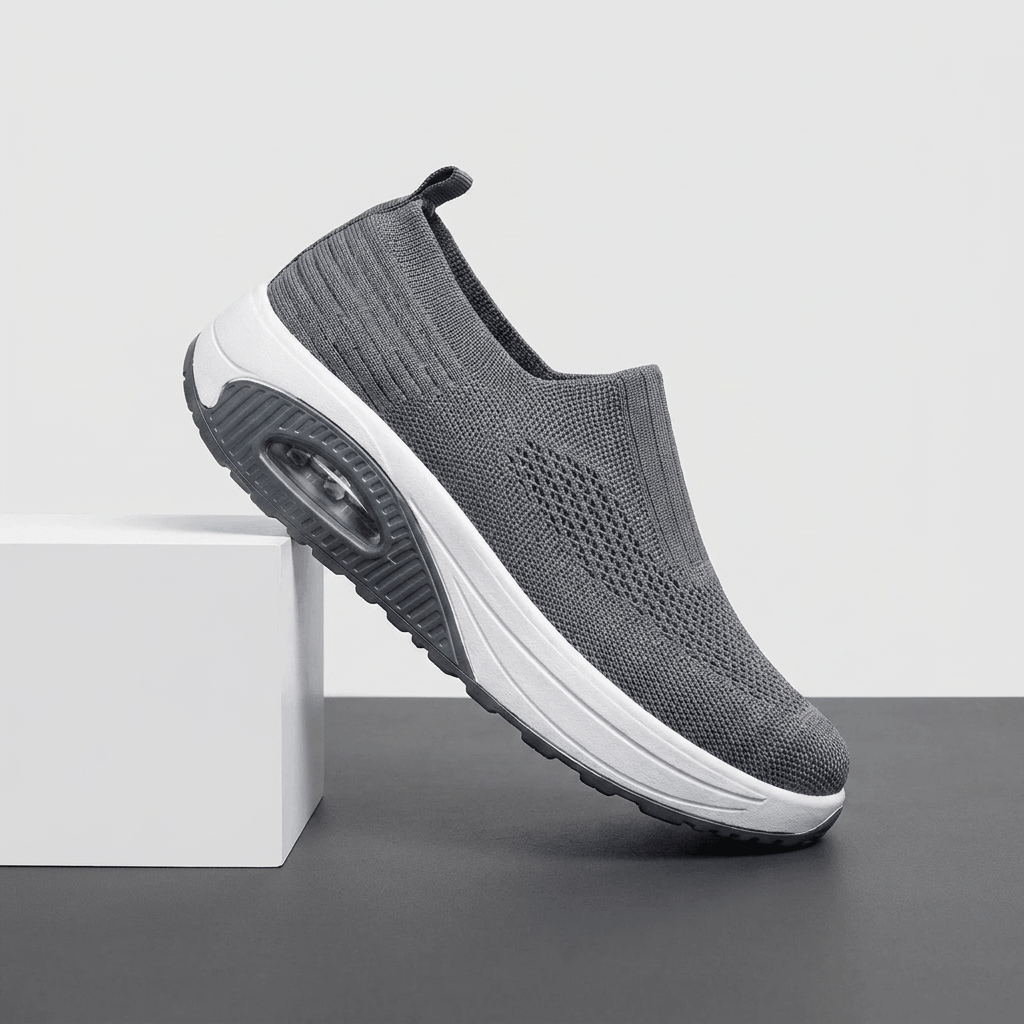 Jenny Breathable Knit Walking Shoes – Lightweight Cushioned Slip-On Sneakers
