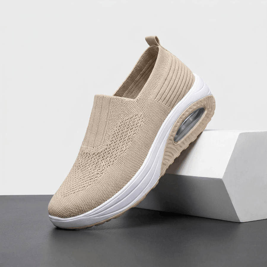 Jenny Breathable Knit Walking Shoes – Lightweight Cushioned Slip-On Sneakers