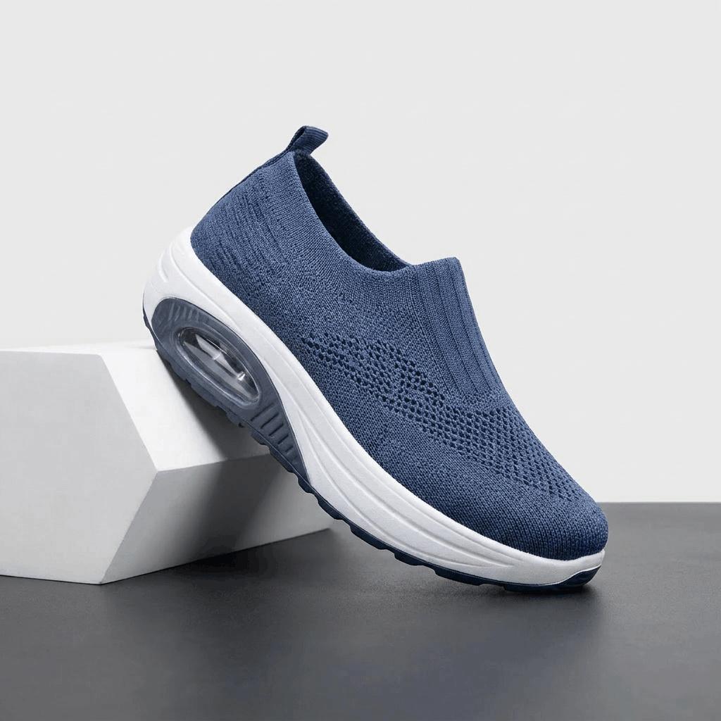 Jenny Breathable Knit Walking Shoes – Lightweight Cushioned Slip-On Sneakers