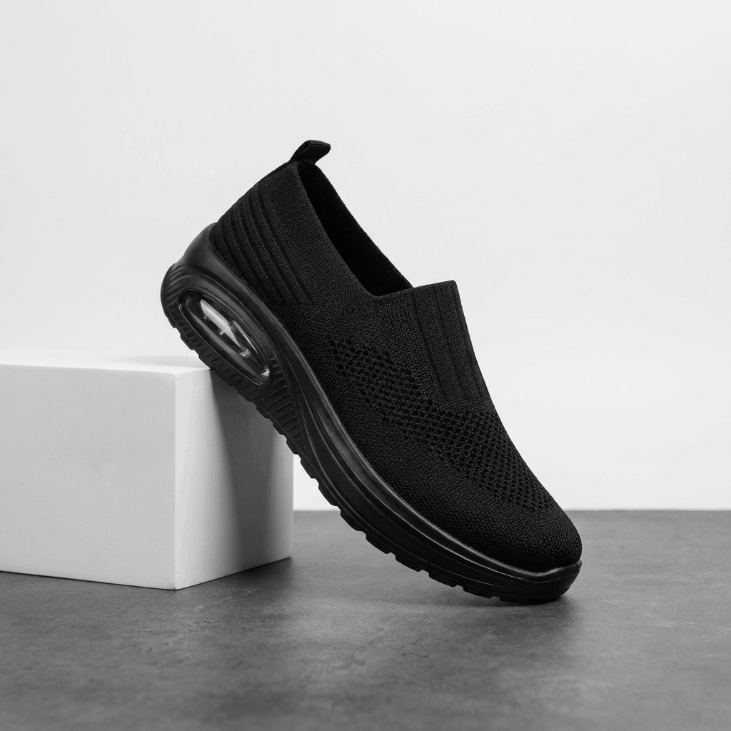 Jenny Breathable Knit Walking Shoes – Lightweight Cushioned Slip-On Sneakers