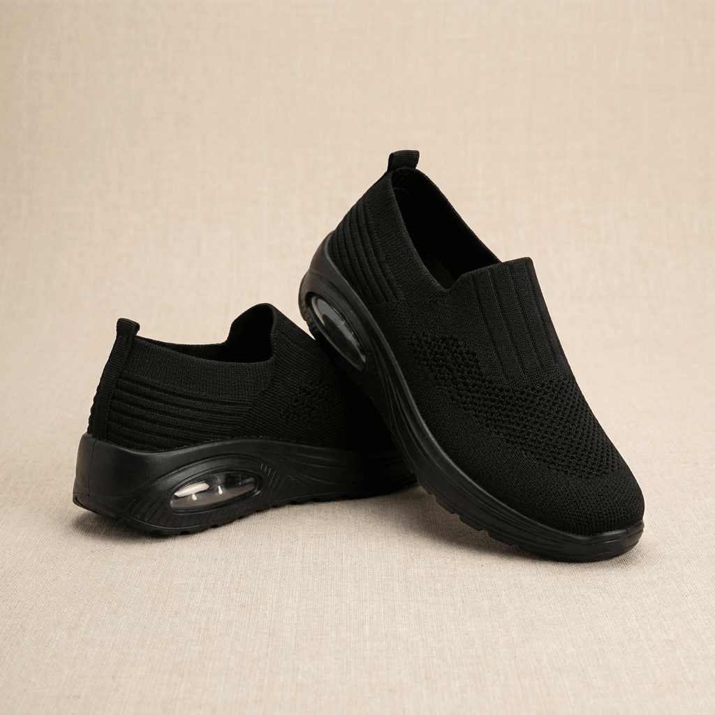 Jenny Breathable Knit Walking Shoes – Lightweight Cushioned Slip-On Sneakers