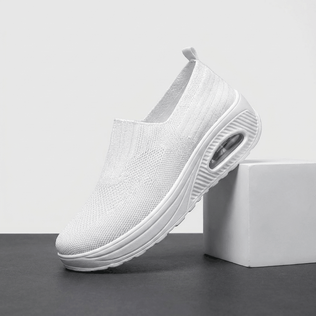 Jenny Breathable Knit Walking Shoes – Lightweight Cushioned Slip-On Sneakers