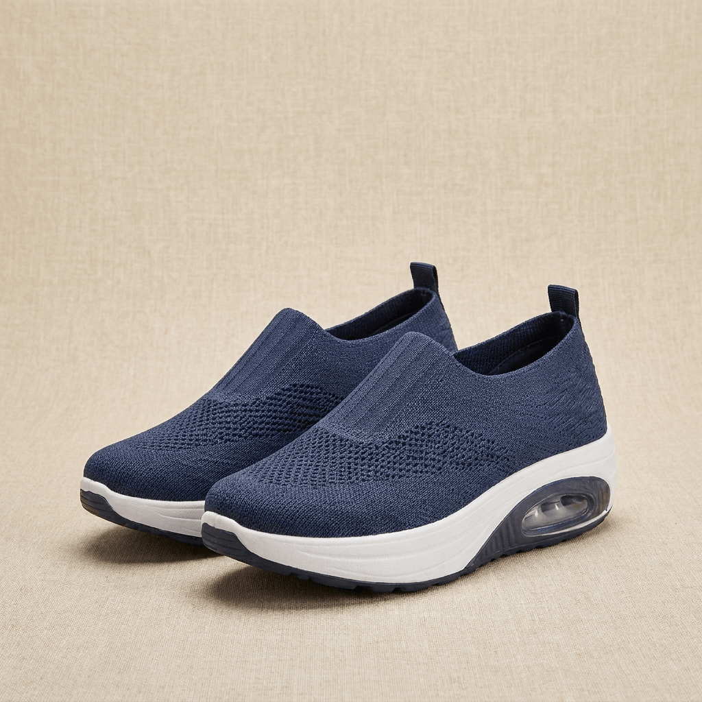 Jenny Breathable Knit Walking Shoes – Lightweight Cushioned Slip-On Sneakers