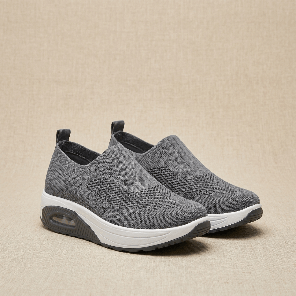Jenny Breathable Knit Walking Shoes – Lightweight Cushioned Slip-On Sneakers