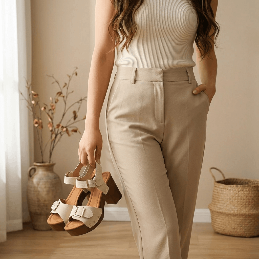 Elise Buckled Platform Sandals – Chunky Block Heel Comfort Shoes