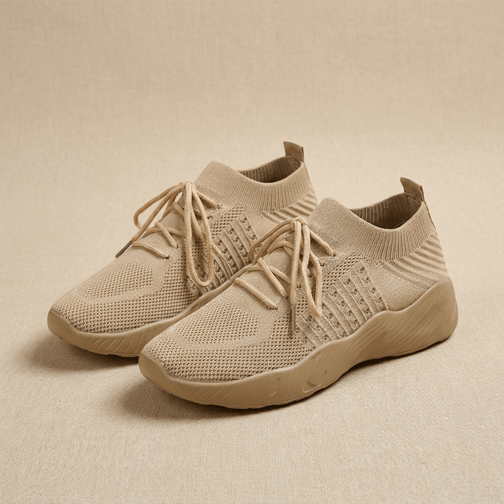 Emma Breathable Knit Sneakers – Lightweight Cushioned Walking Shoes