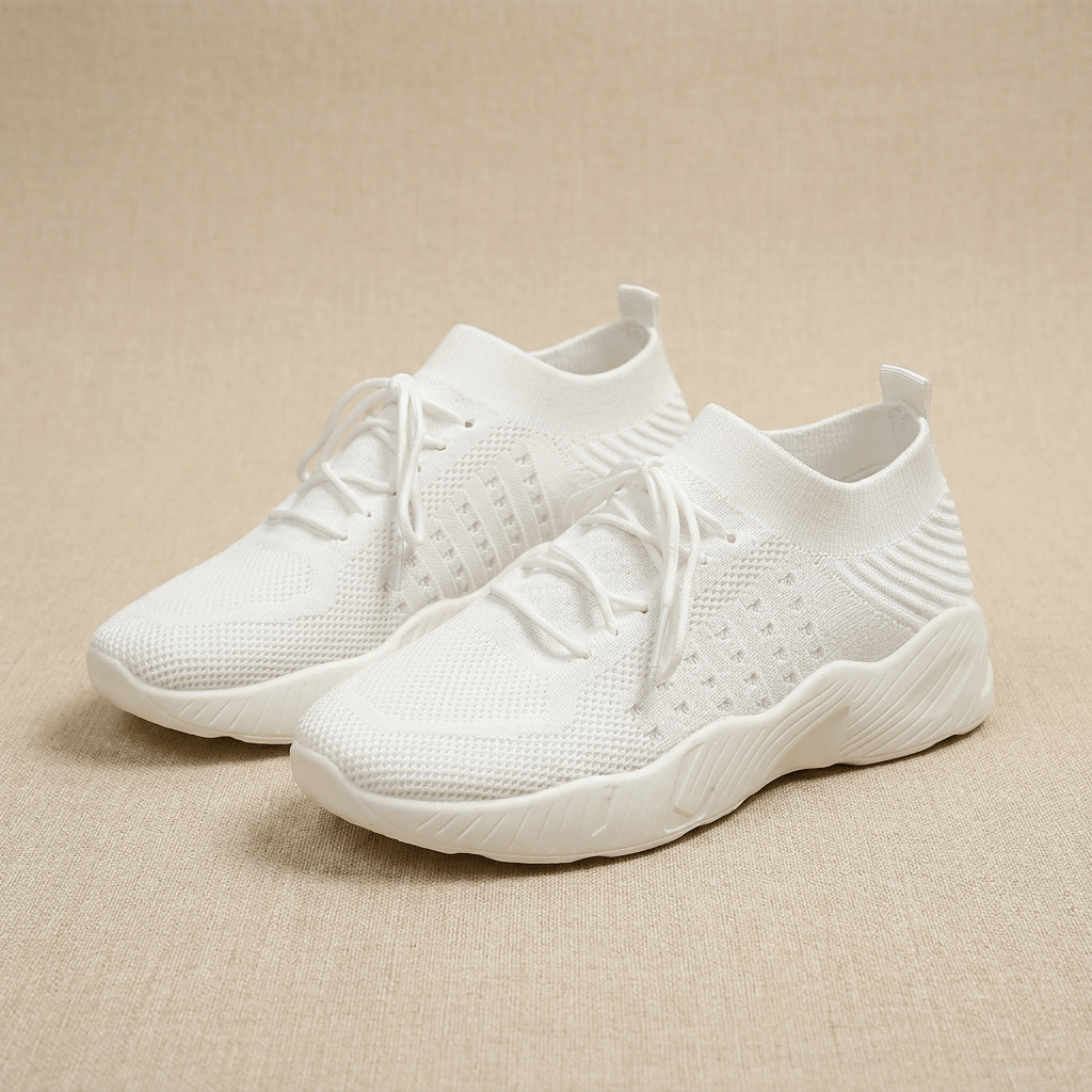 Emma Breathable Knit Sneakers – Lightweight Cushioned Walking Shoes