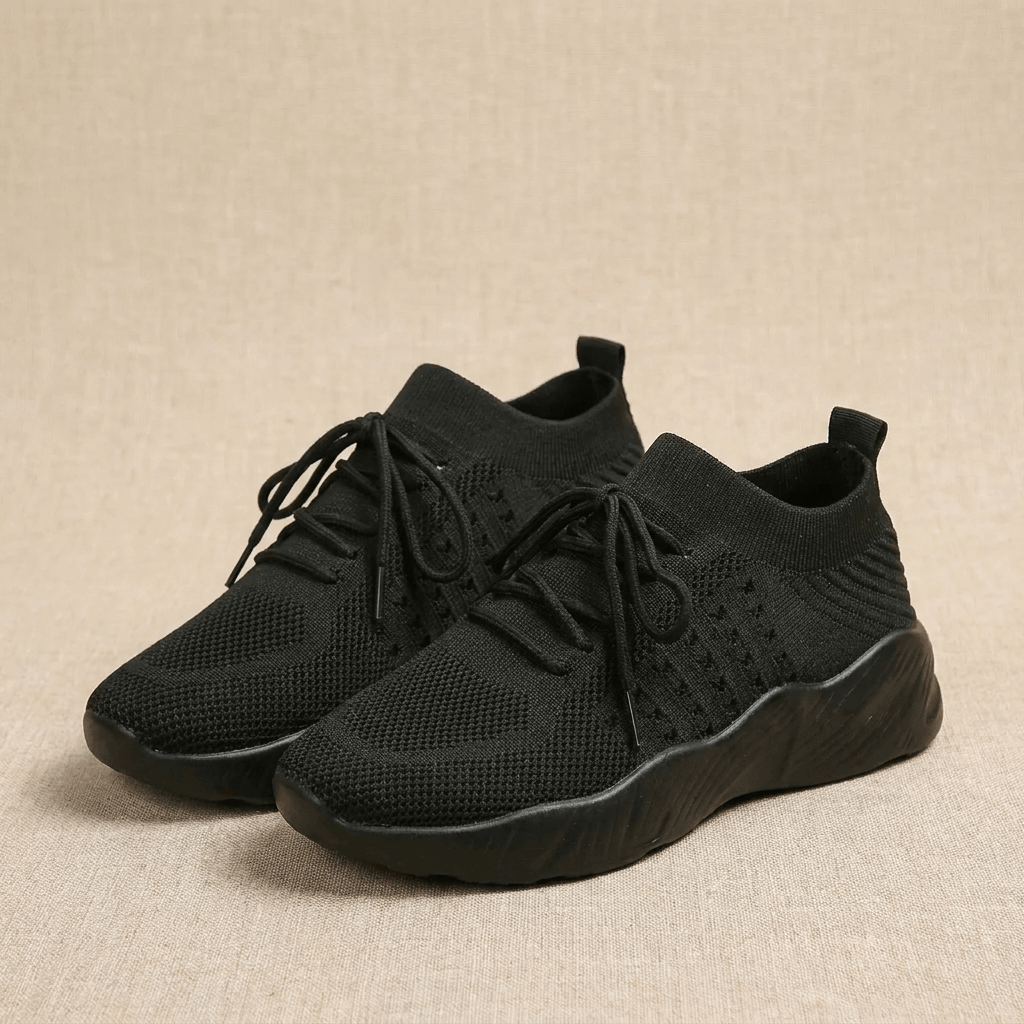 Emma Breathable Knit Sneakers – Lightweight Cushioned Walking Shoes