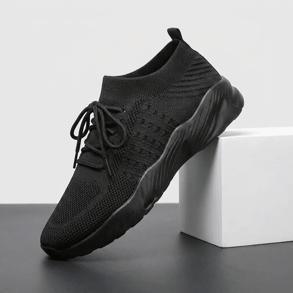 Emma Breathable Knit Sneakers – Lightweight Cushioned Walking Shoes