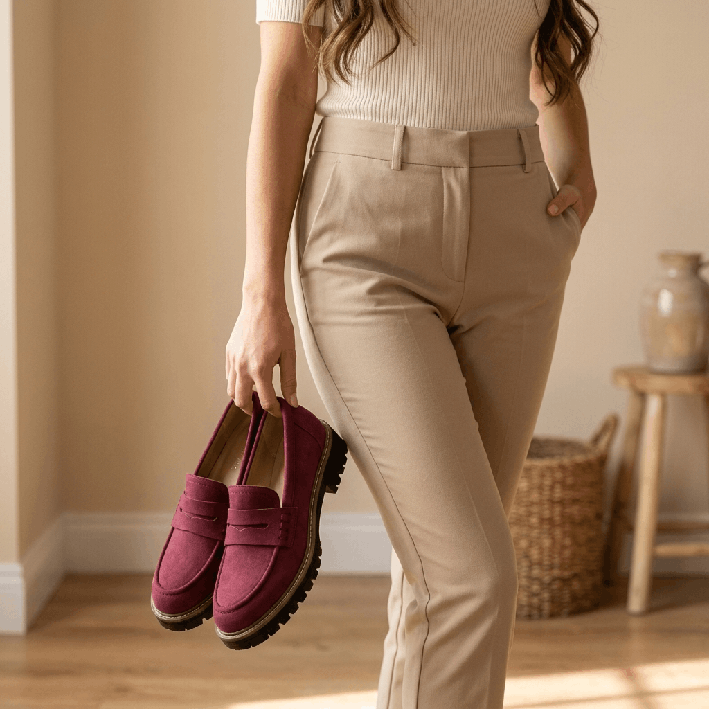 Vivienne Platform Penny Loafers – Chunky Slip-On Comfort Shoes