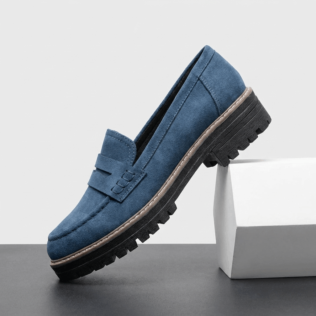 Vivienne Platform Penny Loafers – Chunky Slip-On Comfort Shoes