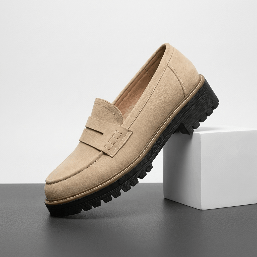 Vivienne Platform Penny Loafers – Chunky Slip-On Comfort Shoes