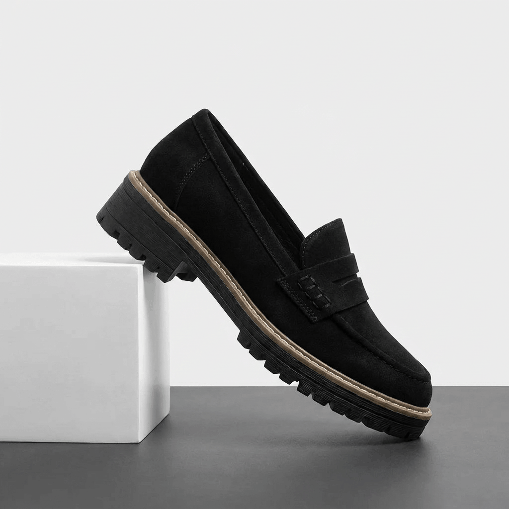 Vivienne Platform Penny Loafers – Chunky Slip-On Comfort Shoes