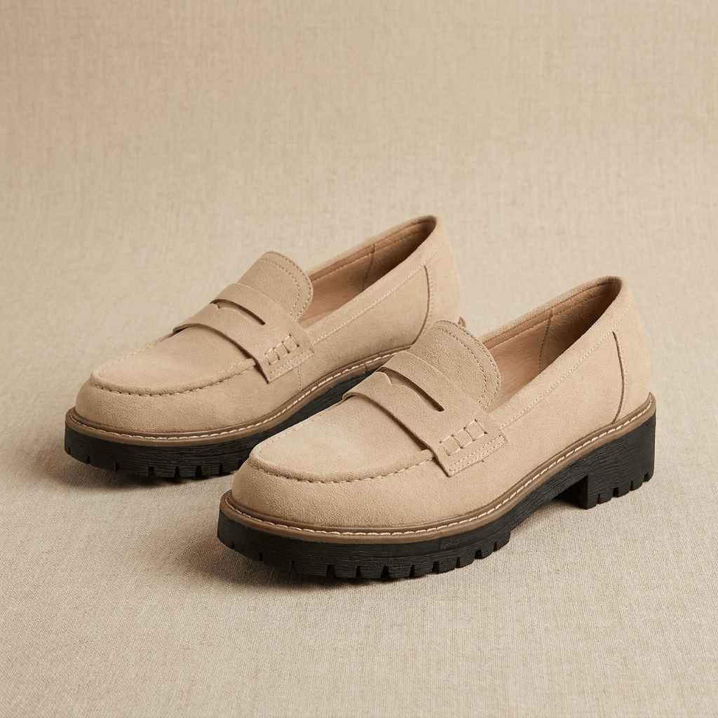 Vivienne Platform Penny Loafers – Chunky Slip-On Comfort Shoes
