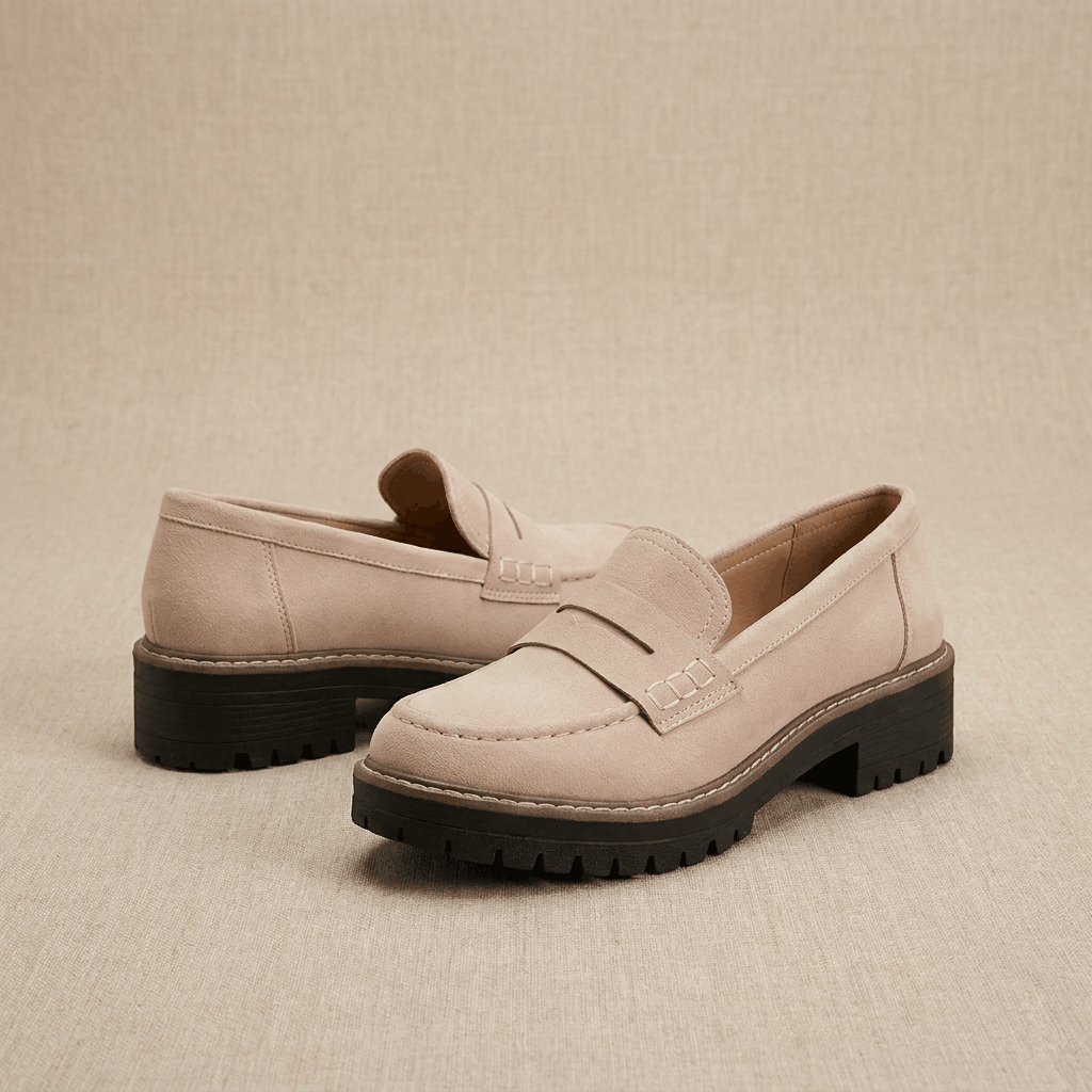 Vivienne Platform Penny Loafers – Chunky Slip-On Comfort Shoes