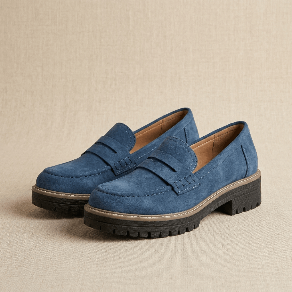 Vivienne Platform Penny Loafers – Chunky Slip-On Comfort Shoes