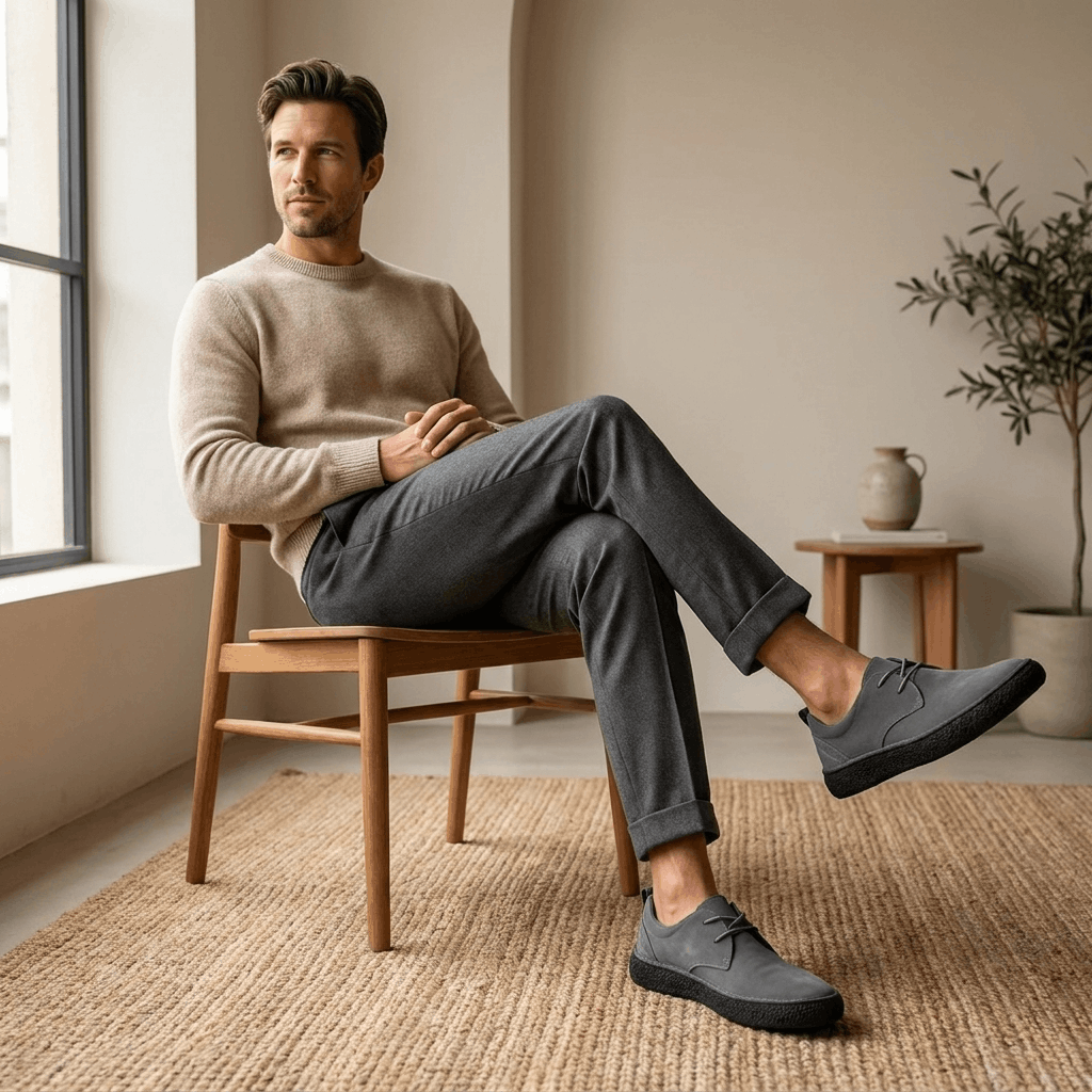 Nicolas Suede Casual Shoes – Cushioned Everyday Comfort Footwear