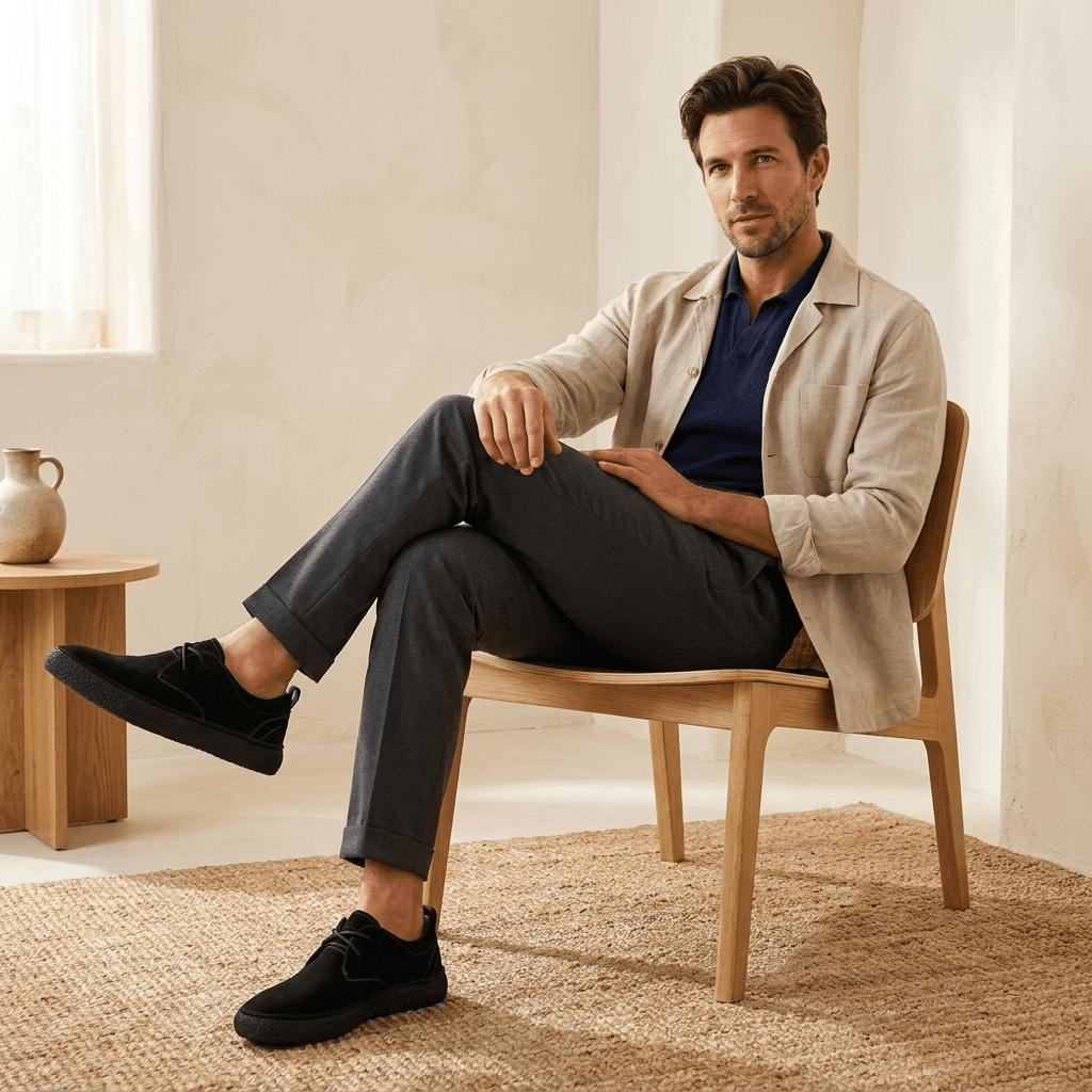 Nicolas Suede Casual Shoes – Cushioned Everyday Comfort Footwear